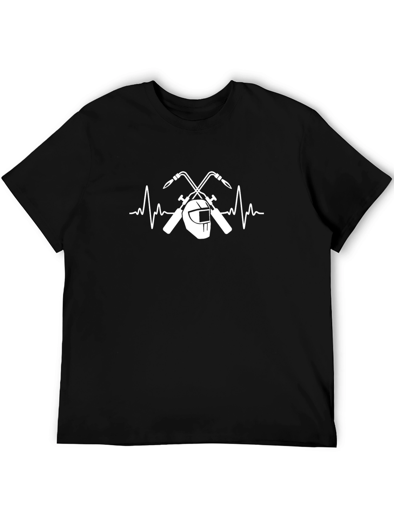 Welder Heartbeat T-Shirt - Black