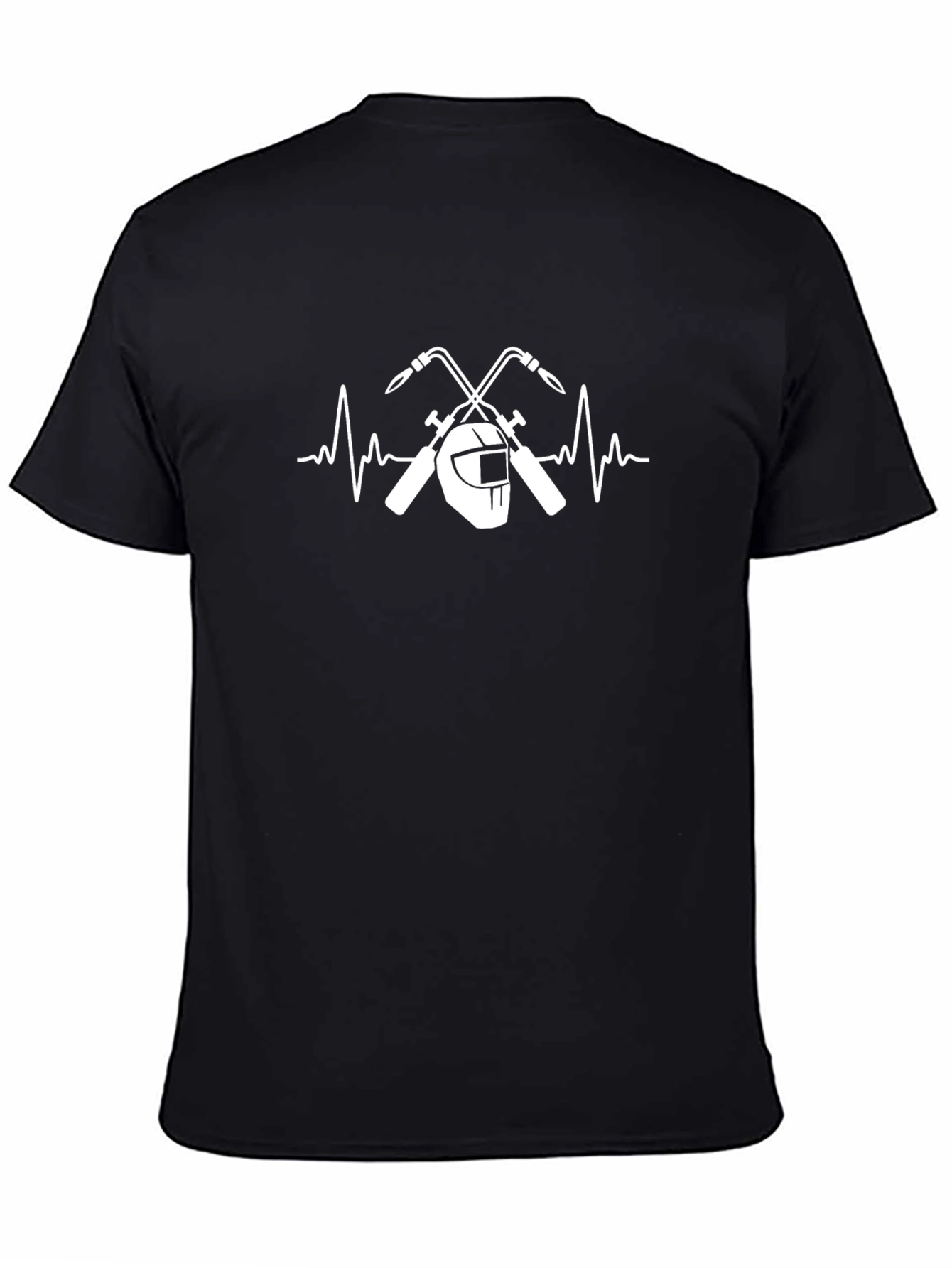 Welder Heartbeat T-Shirt - Black