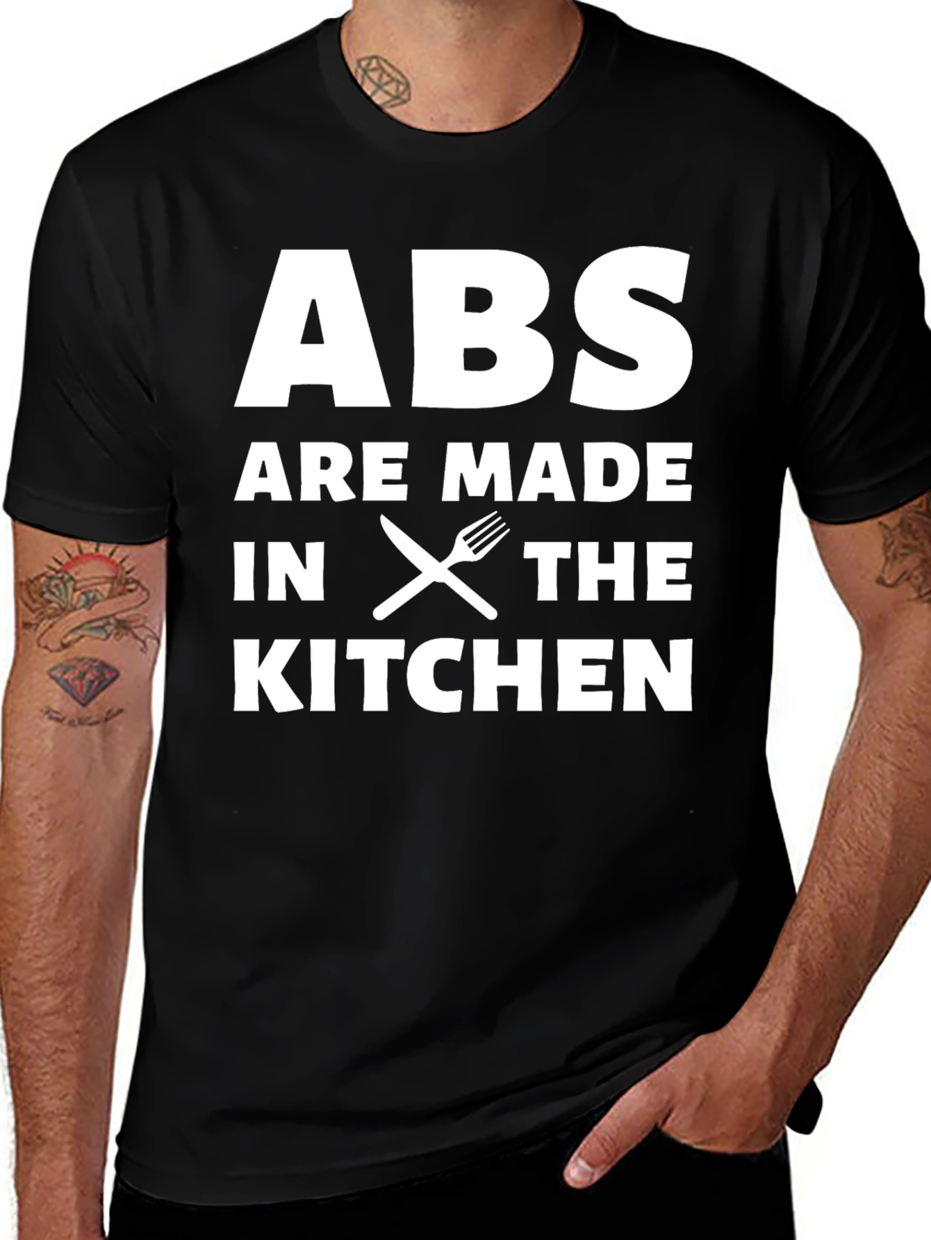 Abs Made in the Kitchen T-Shirt - Black
