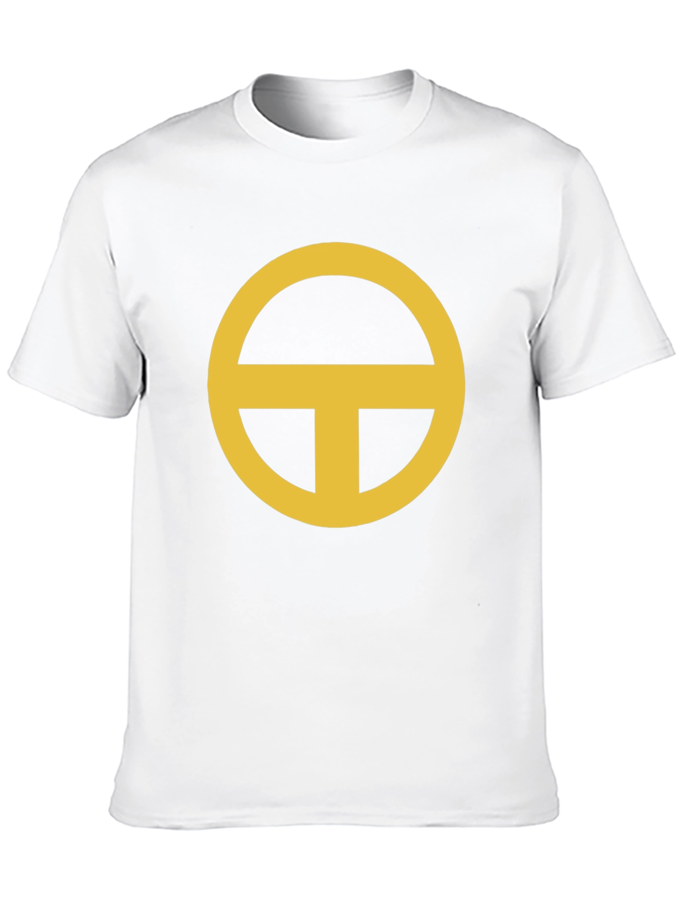 Black T-Shirt with Gold Circle-T Design