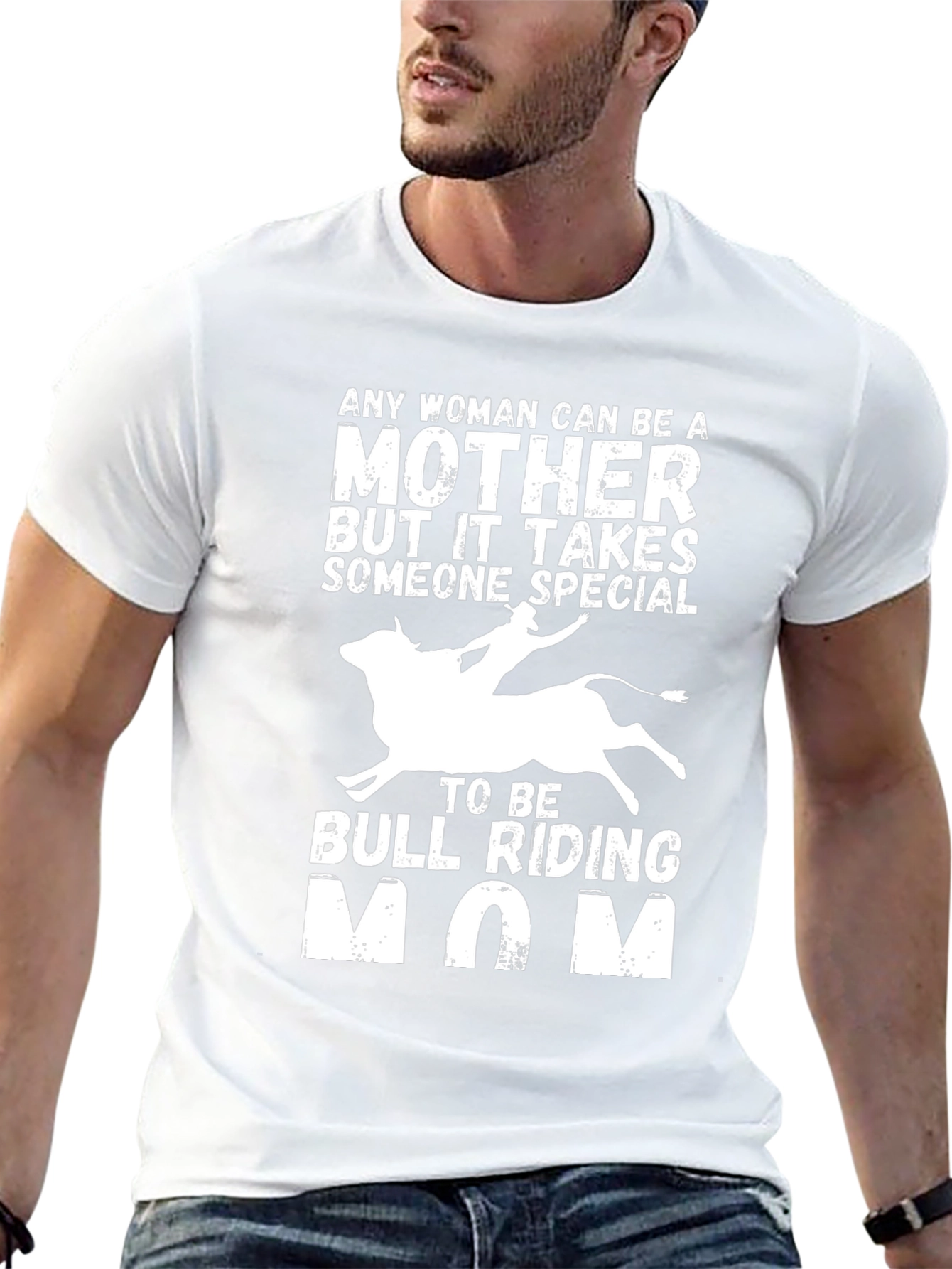Bull Riding Mom T-Shirt - Special Mothers Gift