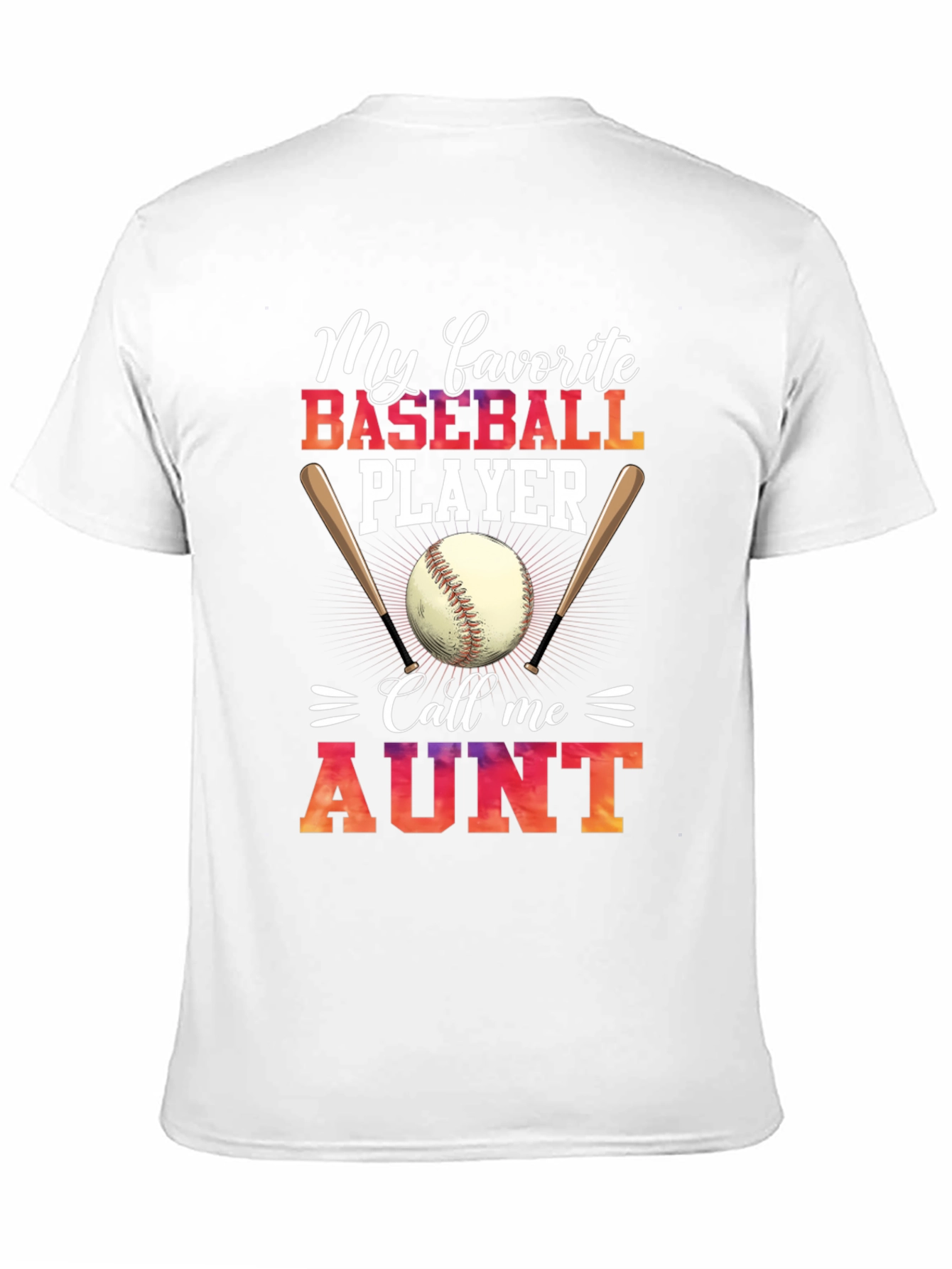 Baseball Aunt T-Shirt - My Favorite Player