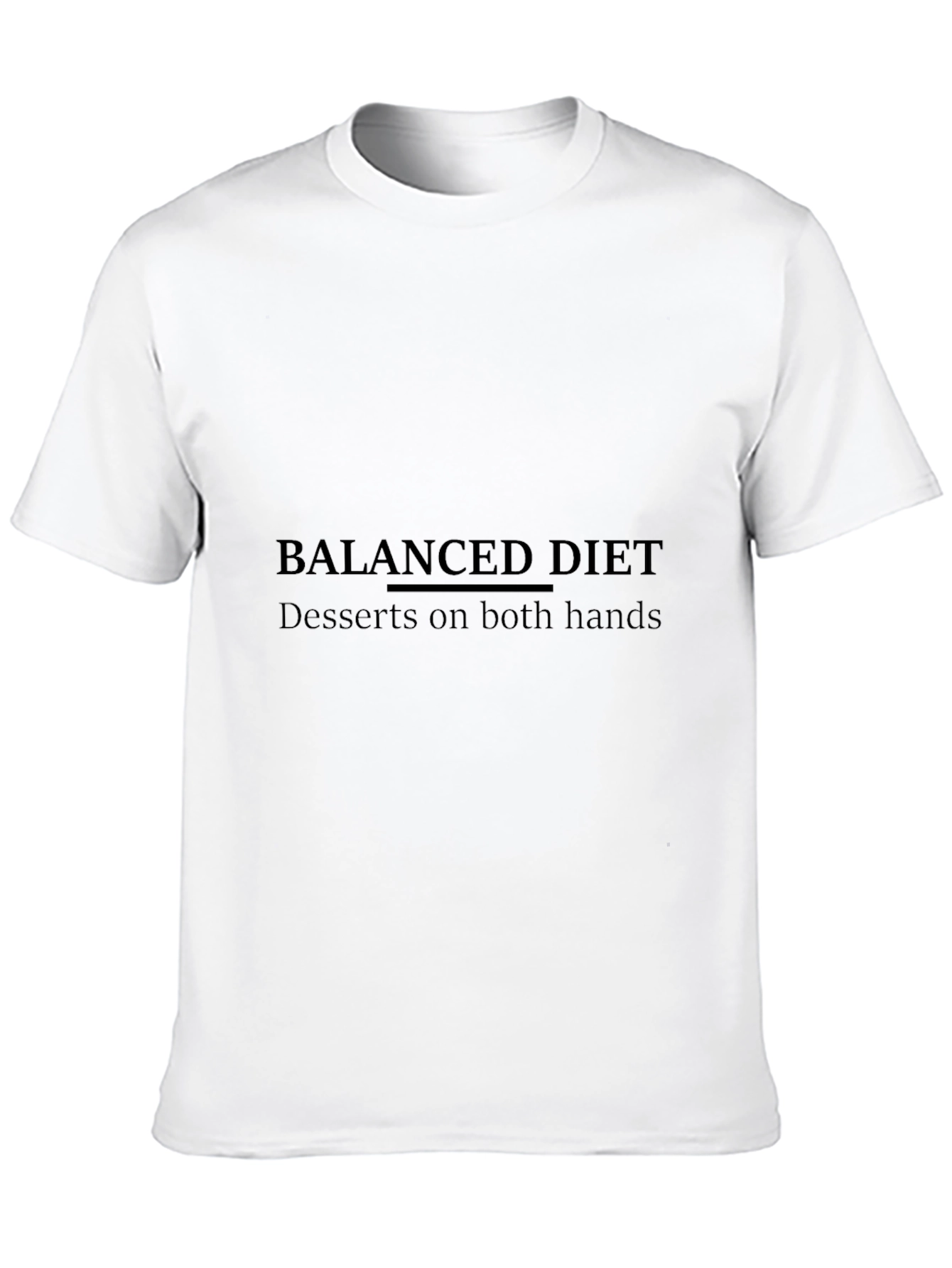 Balanced Diet Dessert T-Shirt - Humorous Graphic Tee