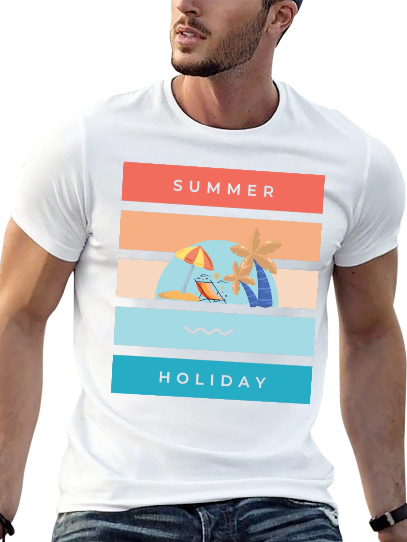 Summer Holiday T-Shirt - Beach Vibes Tee