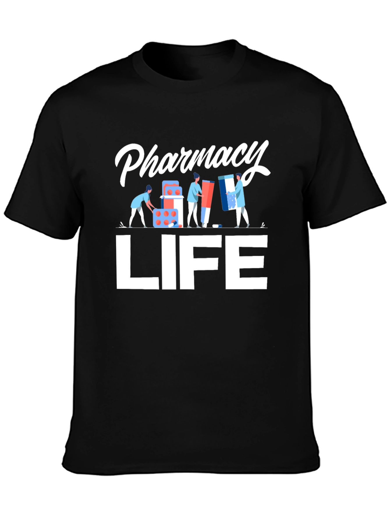 Pharmacy Life Graphic Tee - Pill Packer Design