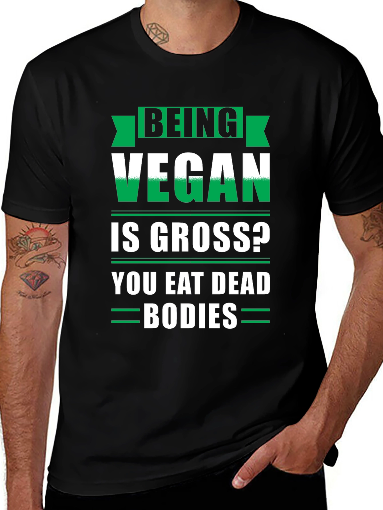 Being Vegan is Gross Funny T-Shirt