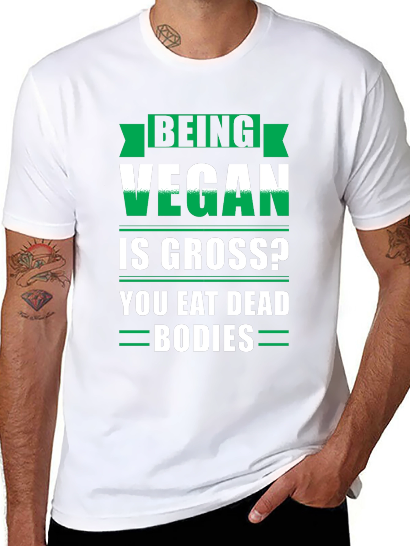 Being Vegan is Gross Funny T-Shirt