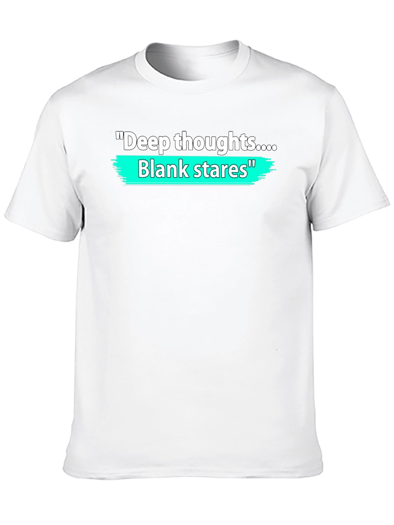 Deep Thoughts Blank Stares Graphic T-Shirt