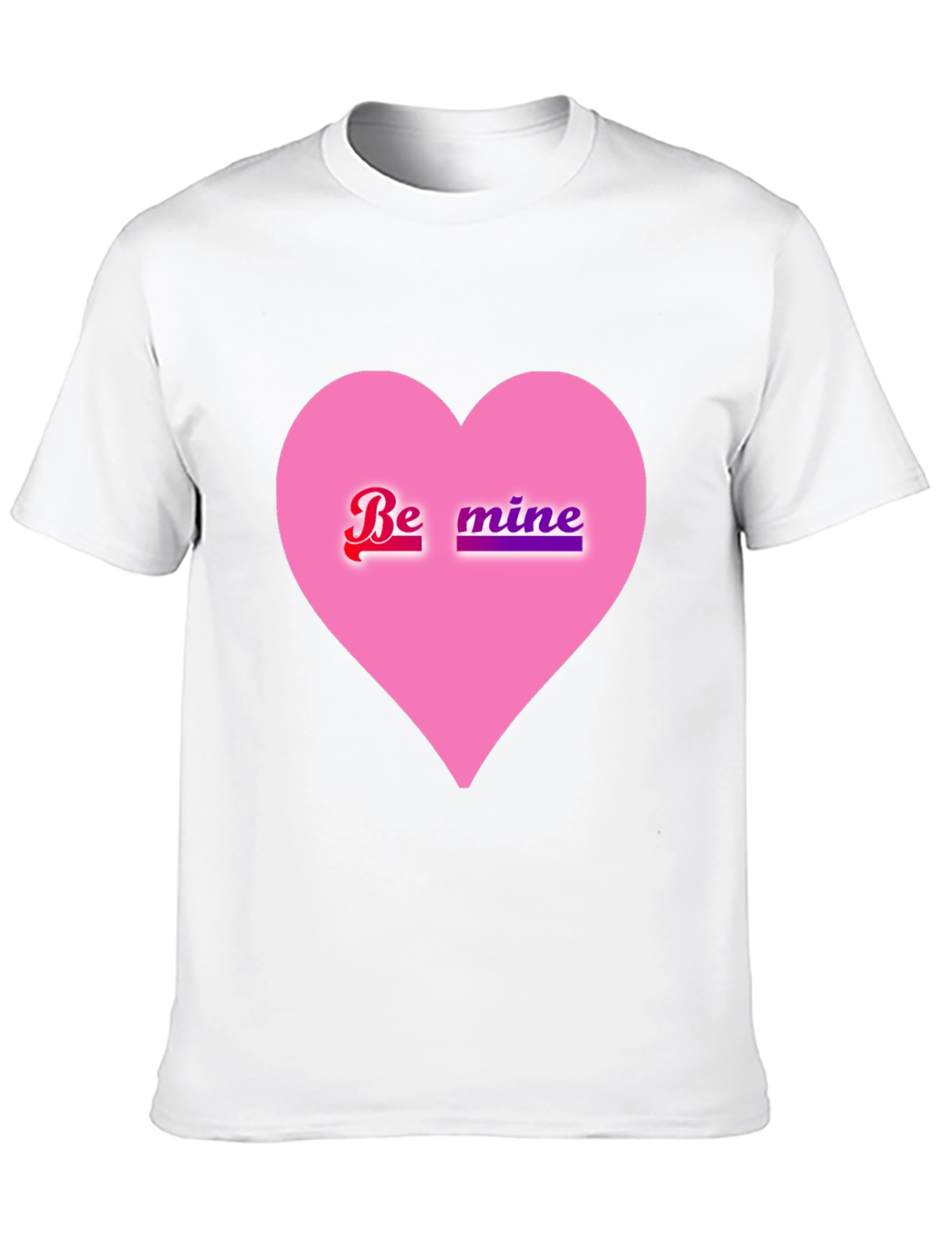 Be Mine Pink Heart Valentines Day T-Shirt
