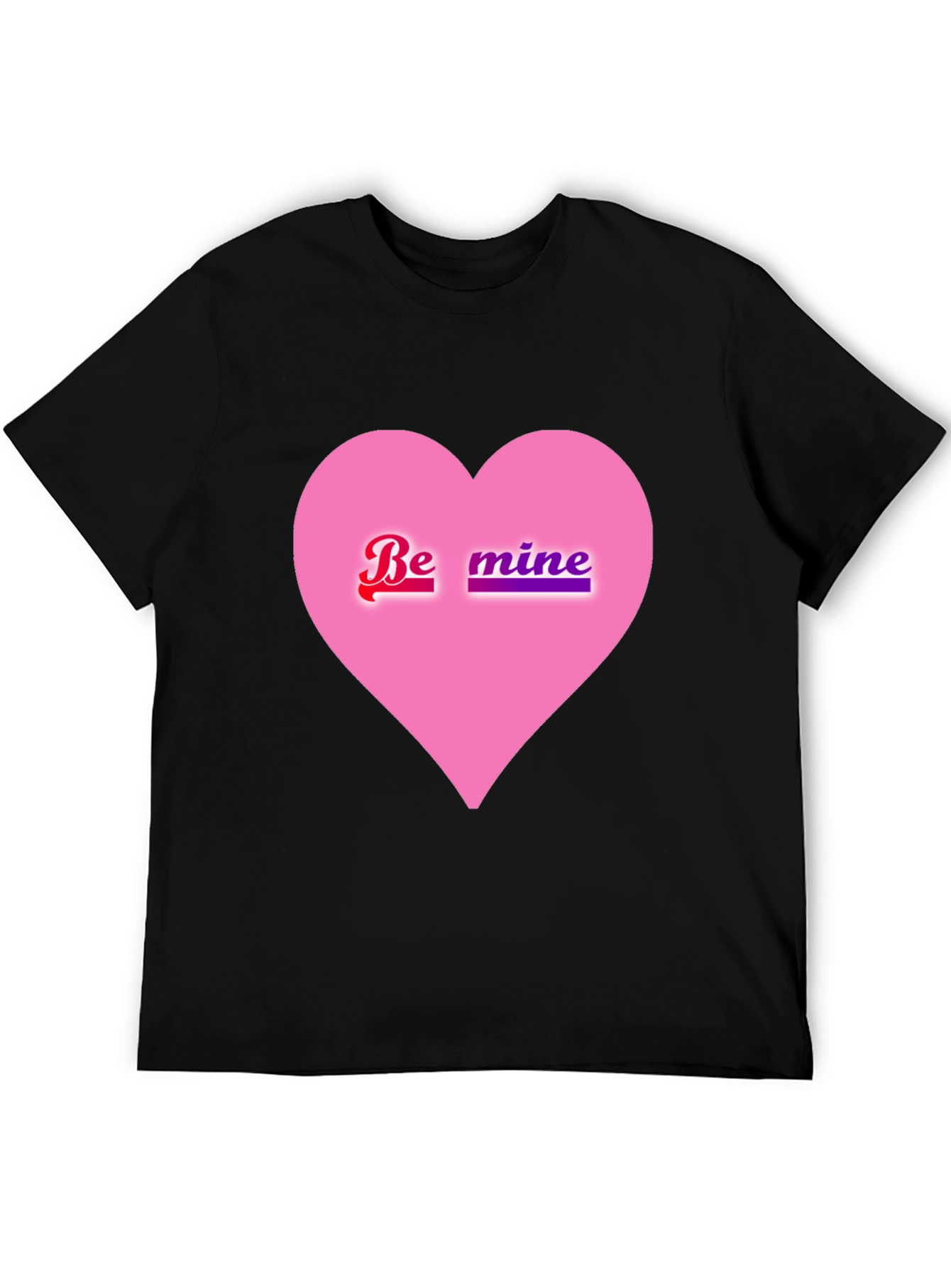 Be Mine Pink Heart Valentines Day T-Shirt