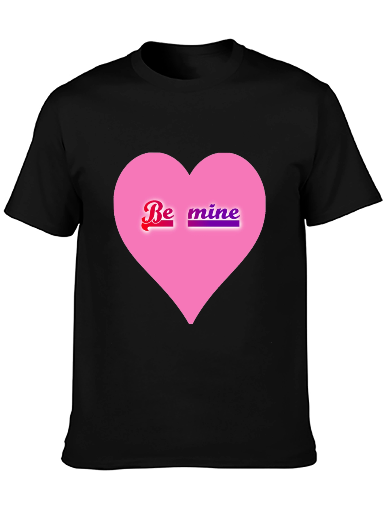 Be Mine Pink Heart Valentines Day T-Shirt