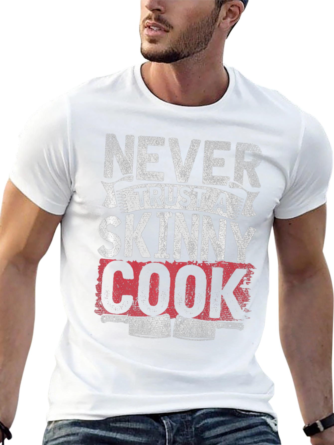 Never Trust a Skinny Cook Graphic T-Shirt