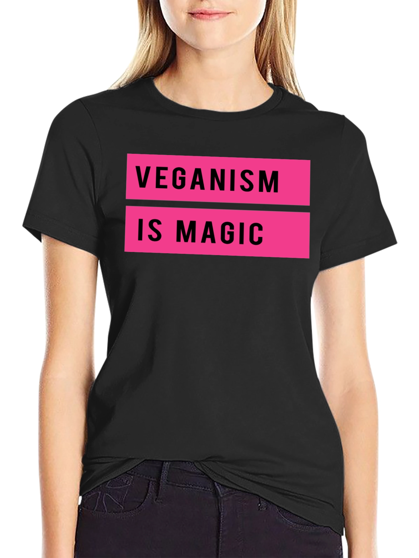 Veganism is Magic Black T-Shirt