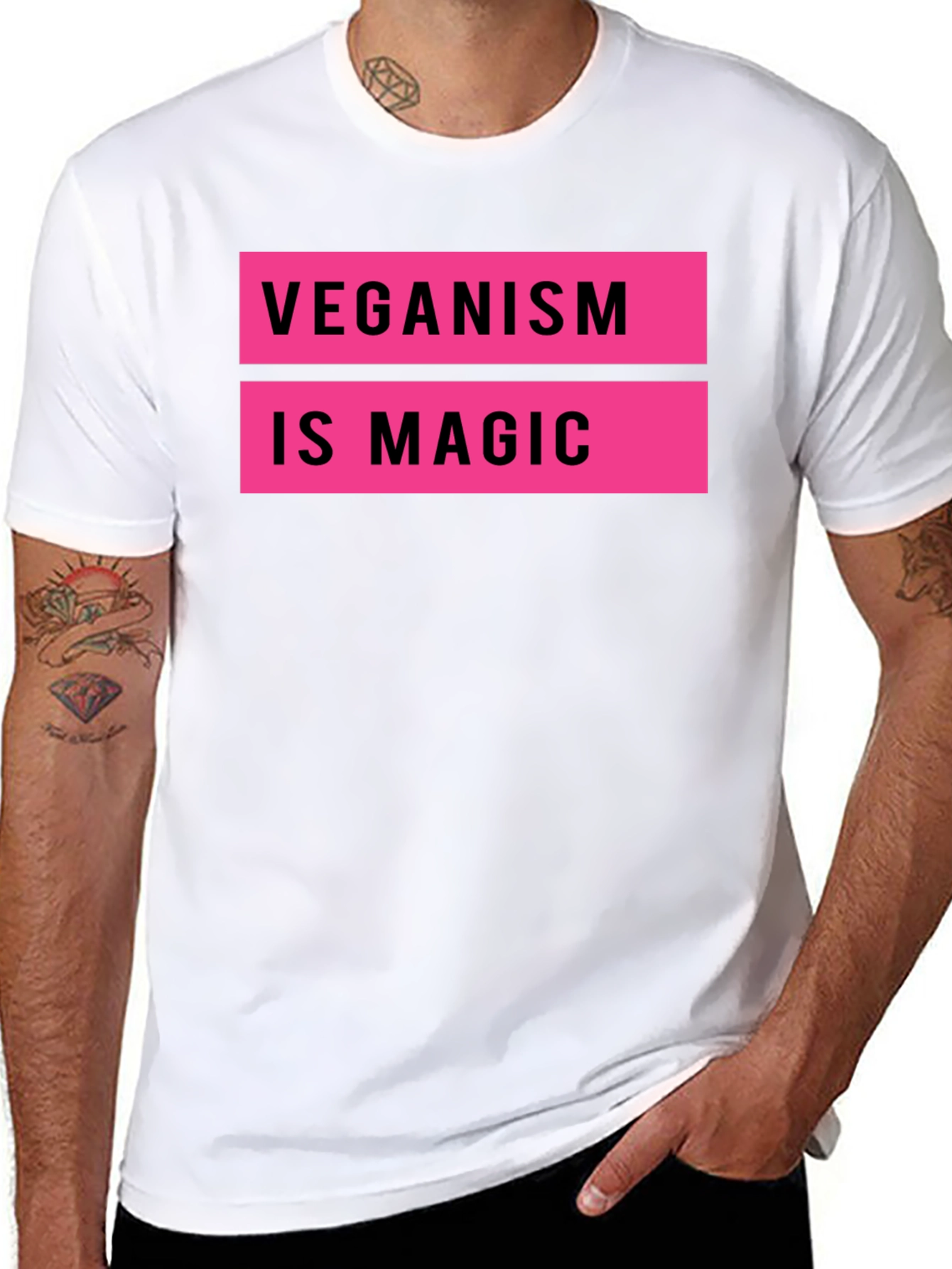 Veganism is Magic Black T-Shirt