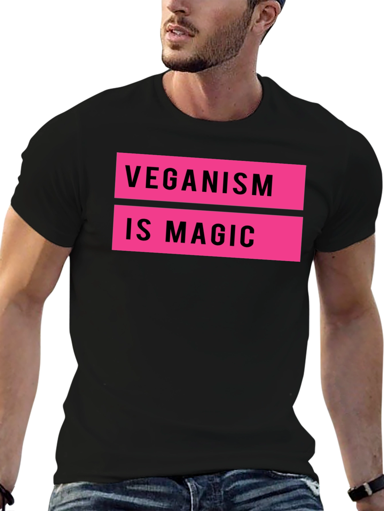 Veganism is Magic Black T-Shirt