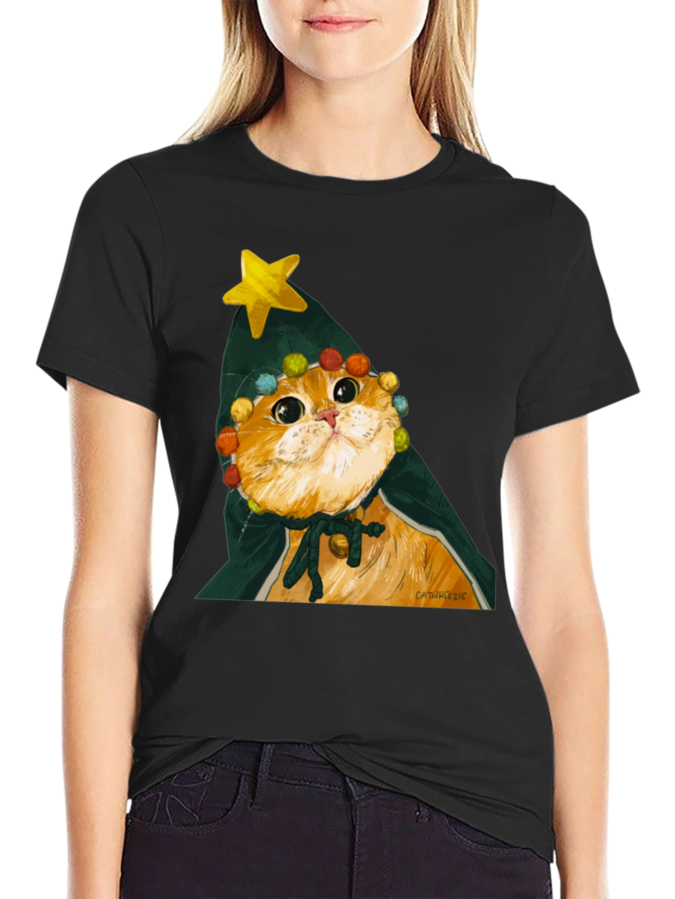 Cat Christmas Tree T-Shirt