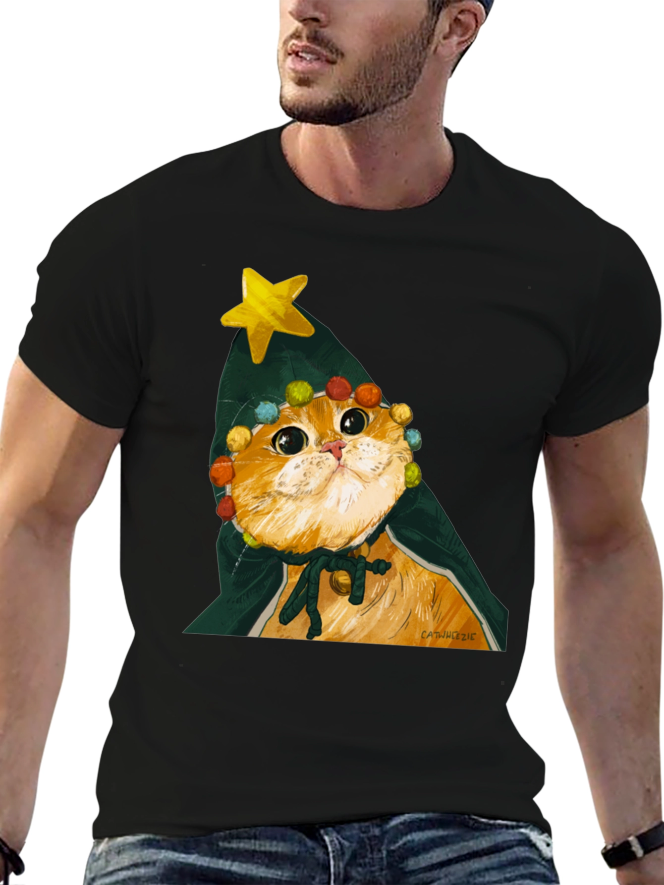 Cat Christmas Tree T-Shirt