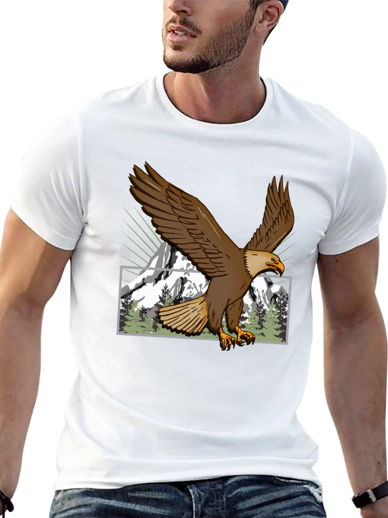 Eagle Mountain Graphic Tee - Nature Lovers Shirt