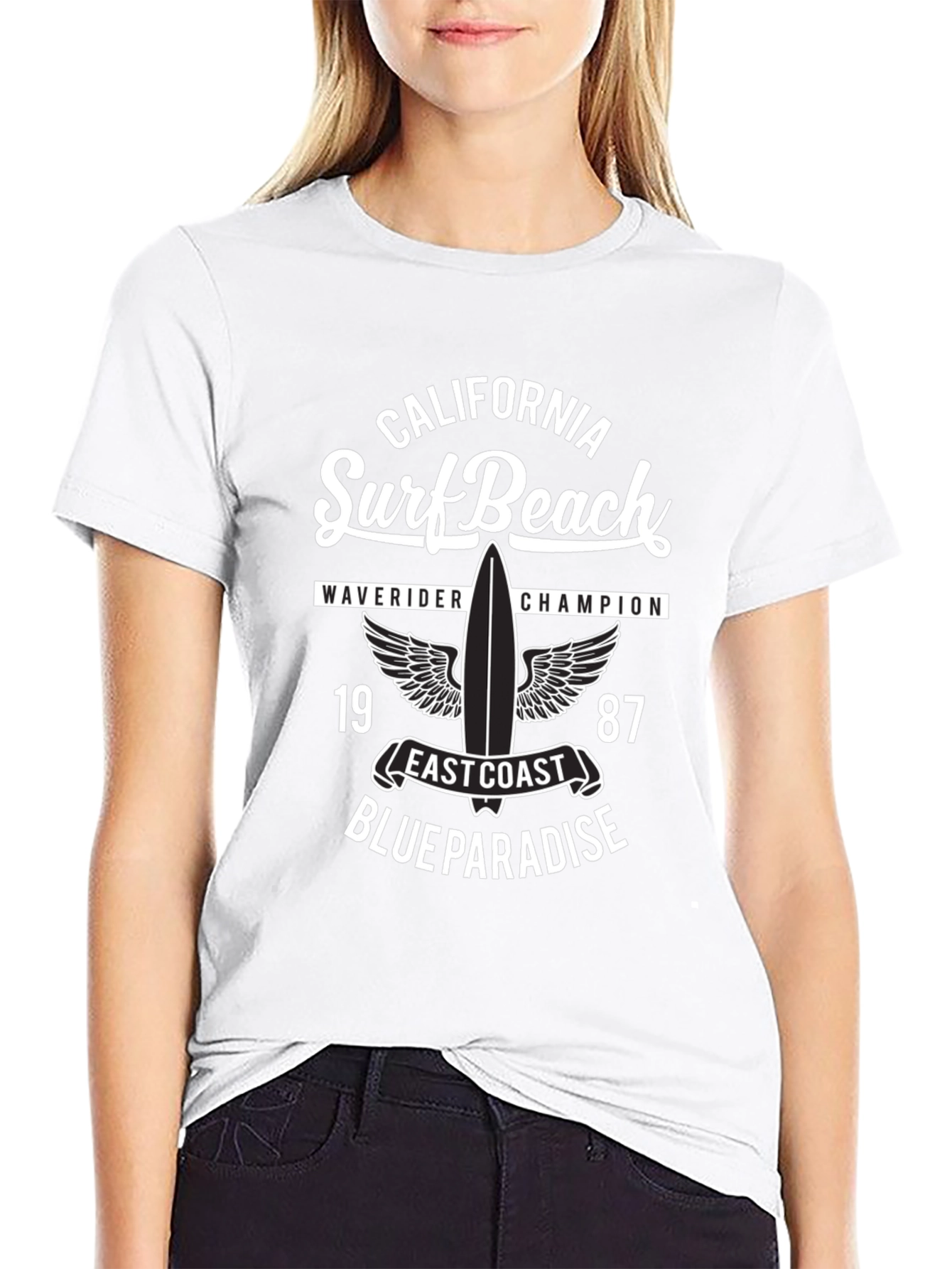 California Surf Beach Graphic T-Shirt