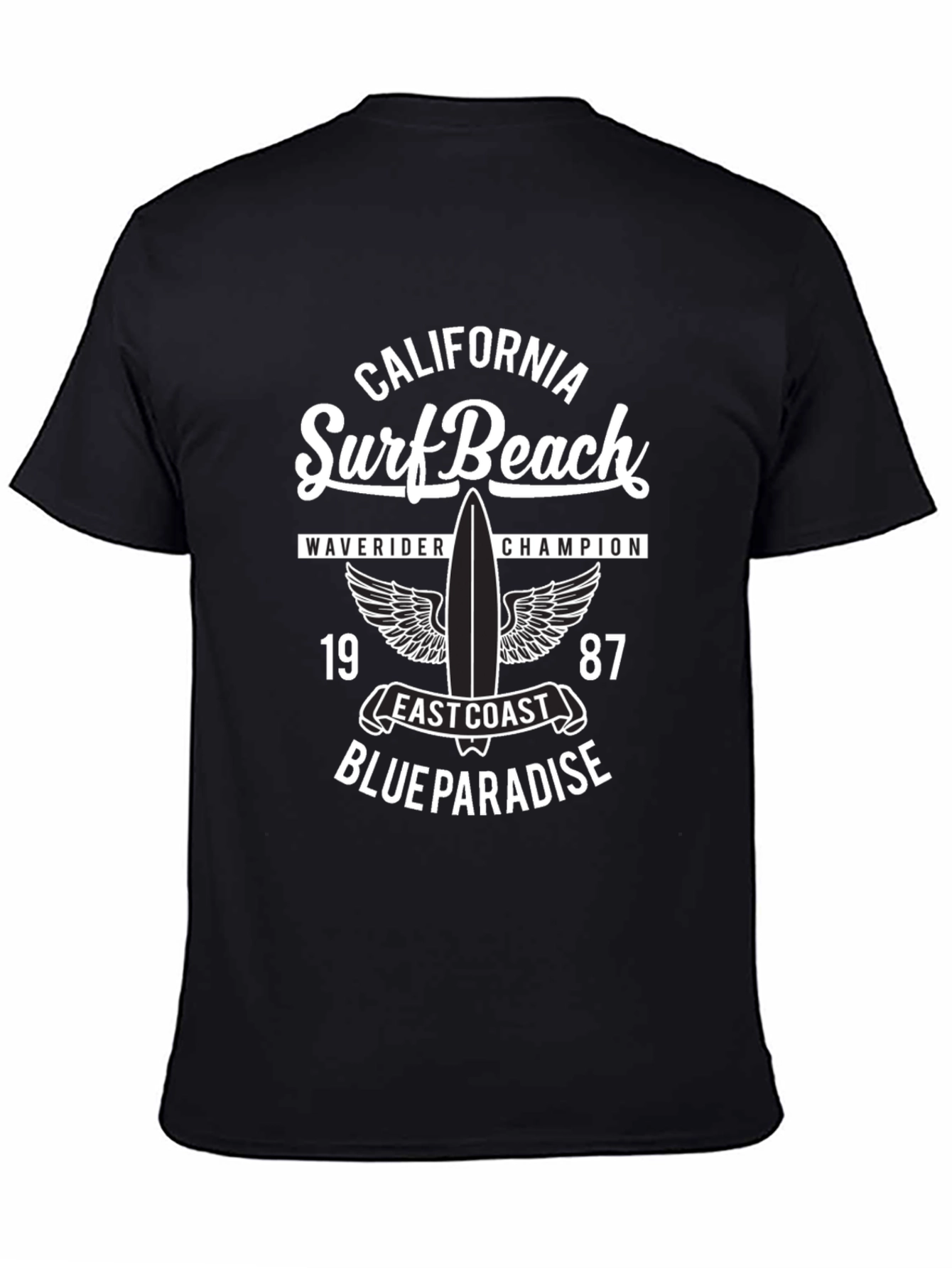 California Surf Beach Graphic T-Shirt