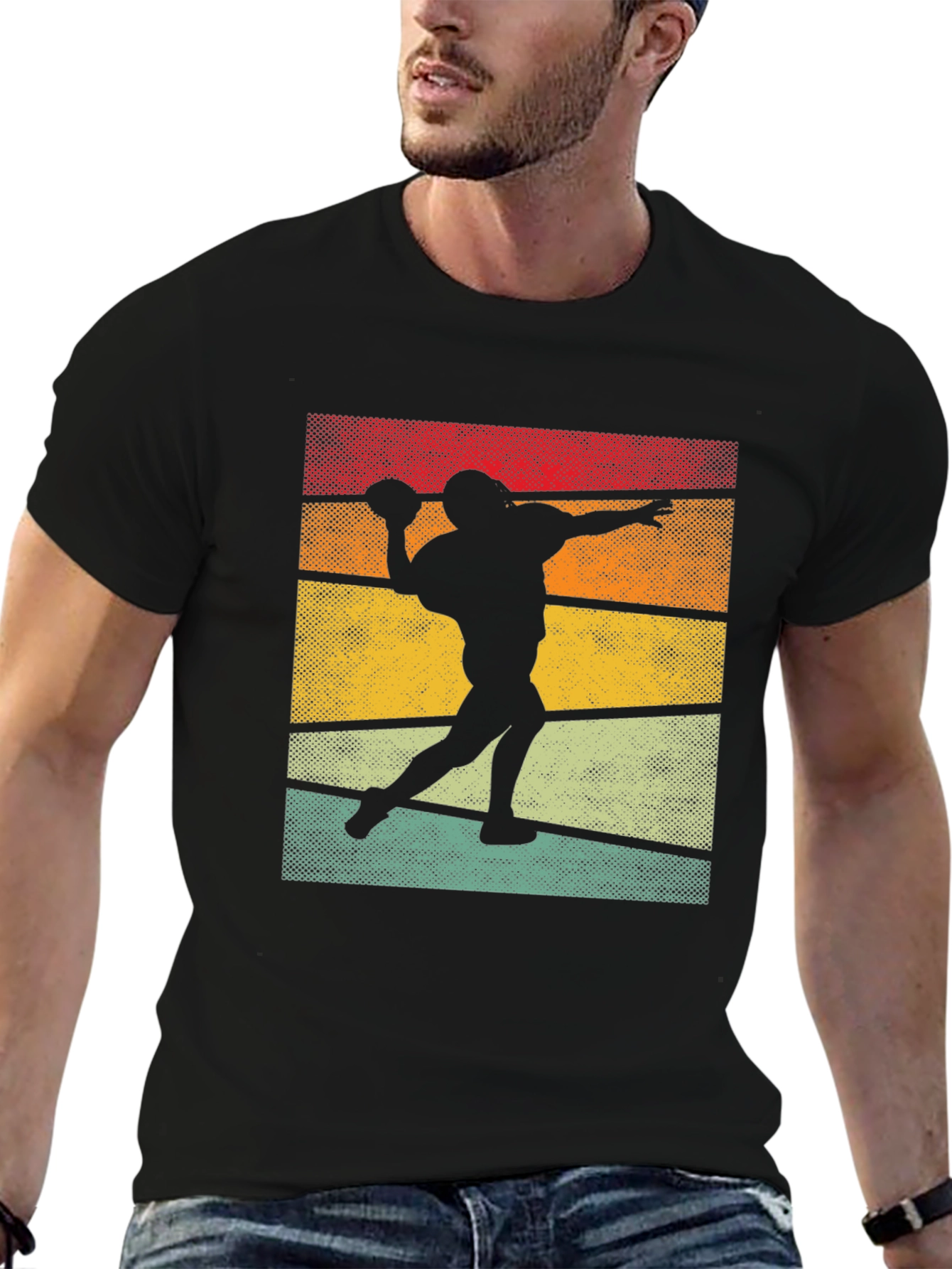 Retro Football Silhouette T-Shirt