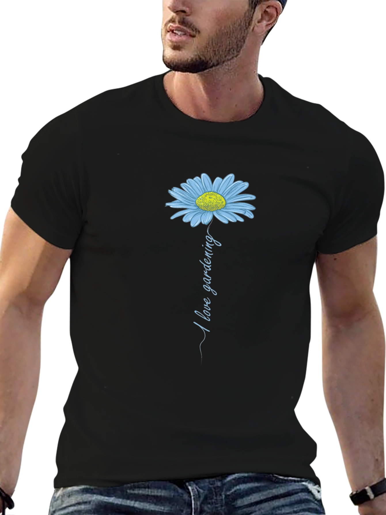 I Love Gardening Graphic Tee - Black Unisex Shirt