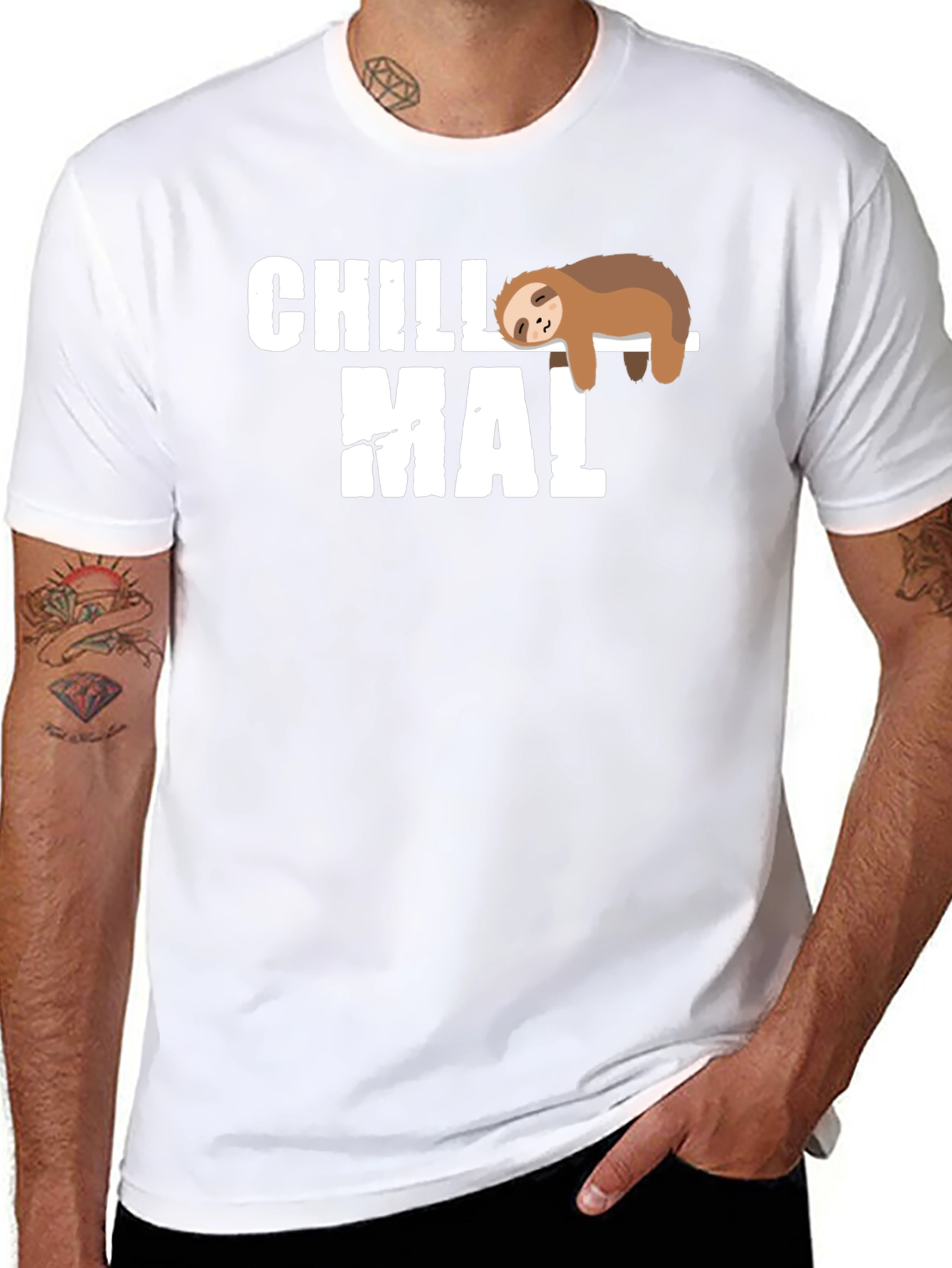 Chill Mal Sloth T-Shirt - Relaxed Fit