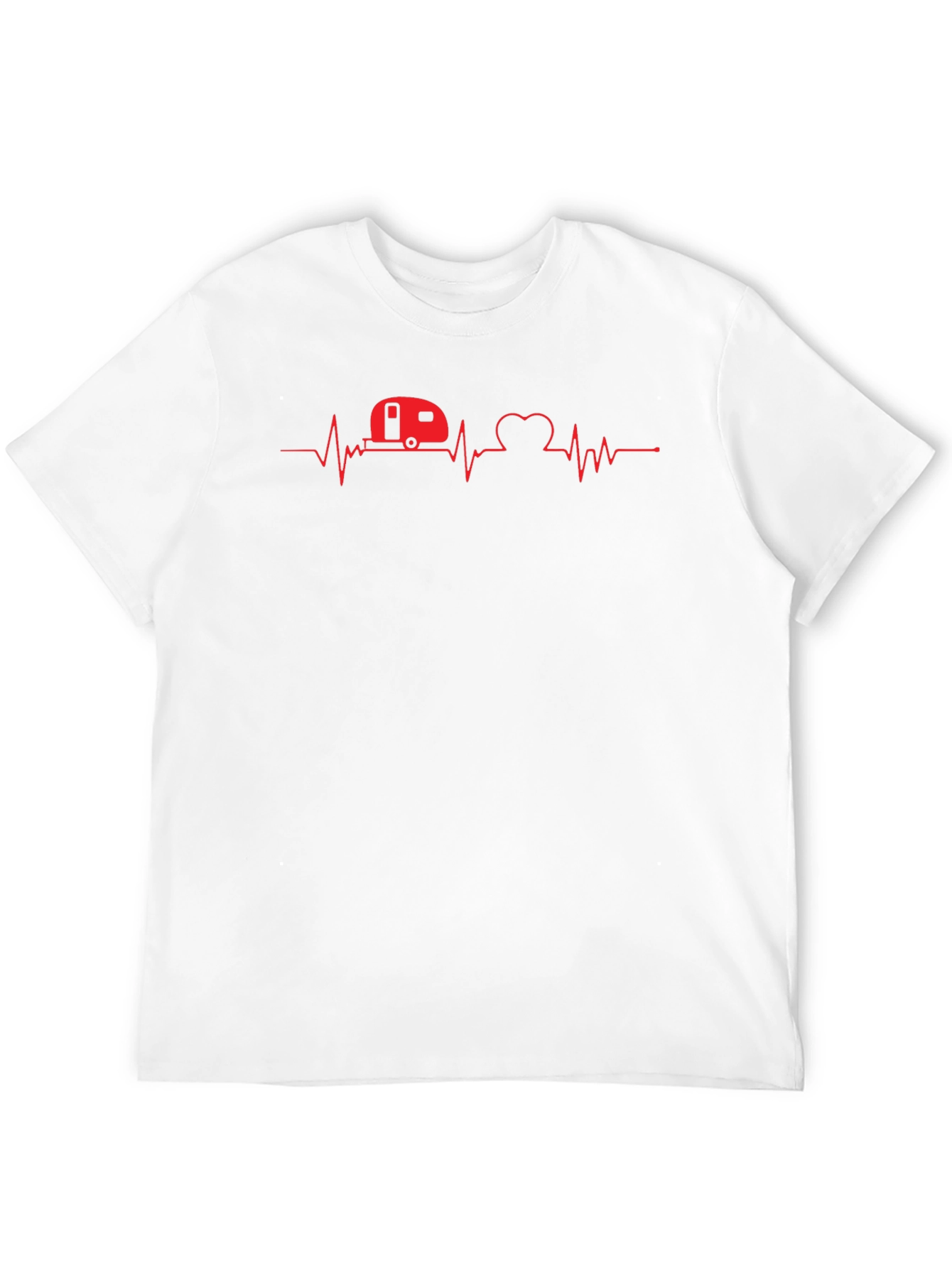 RV Heartbeat T-Shirt - Camping Love Tee