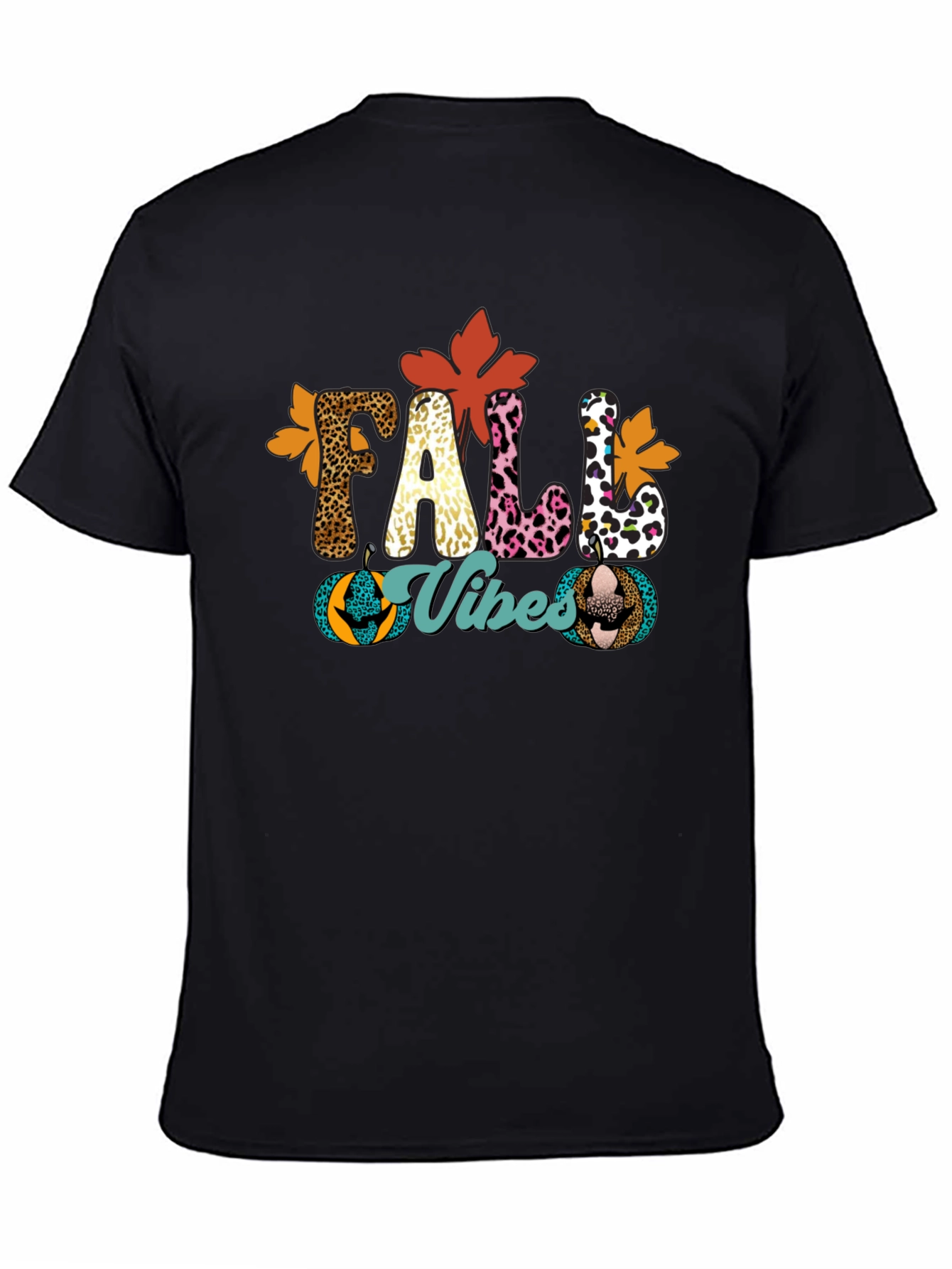 Fall Vibes Leopard Print T-Shirt