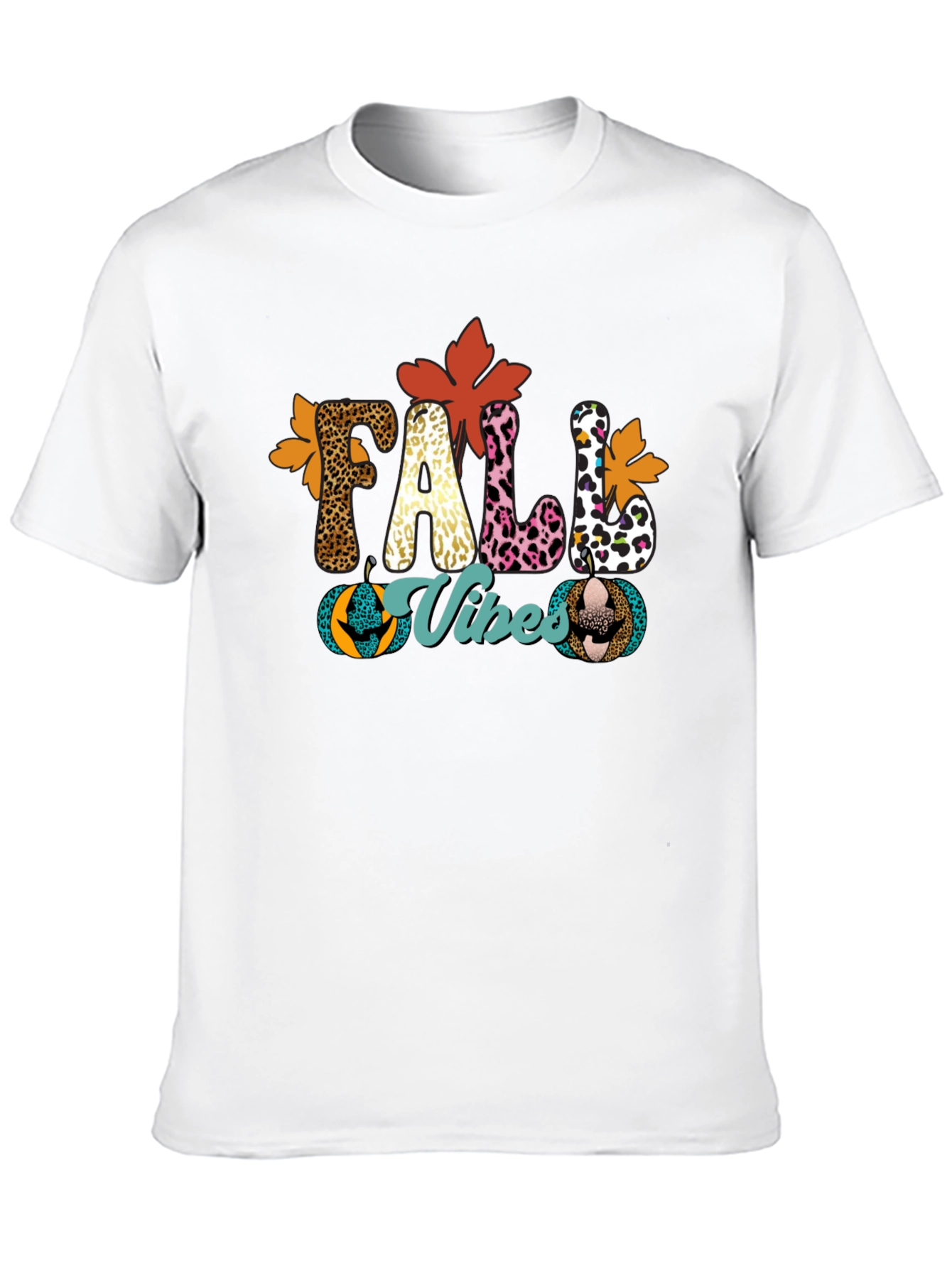 Fall Vibes Leopard Print T-Shirt