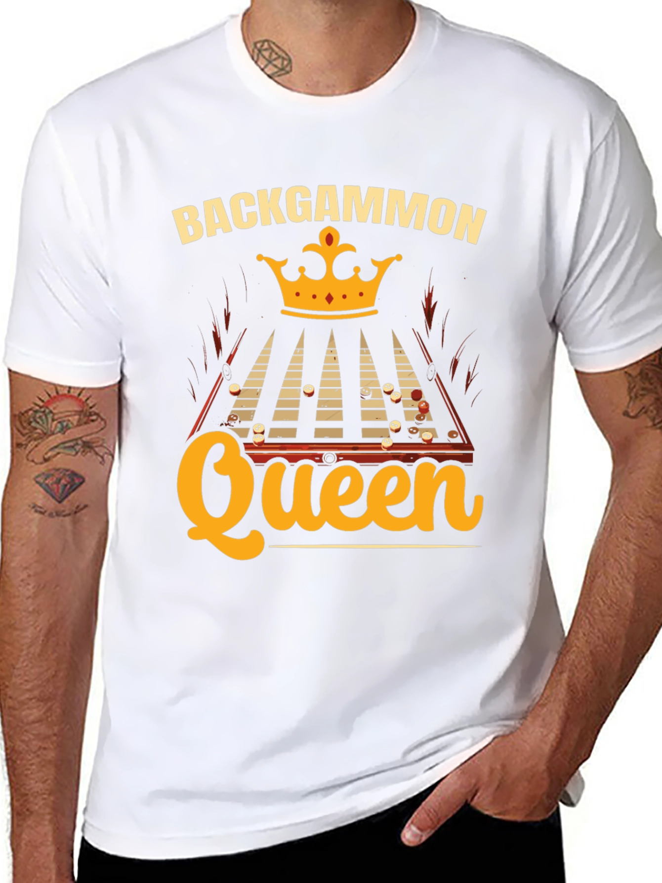 Backgammon Queen Graphic Tee