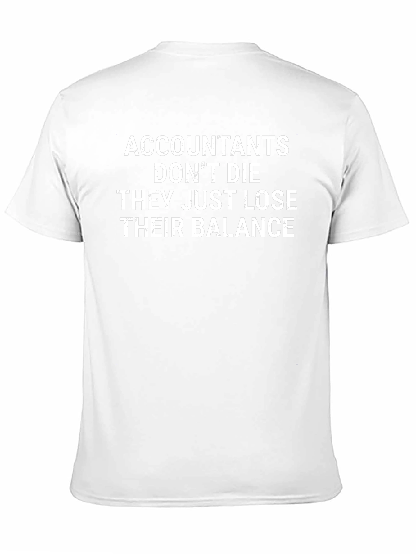 Accountants Lose Balance Graphic Tee - Black
