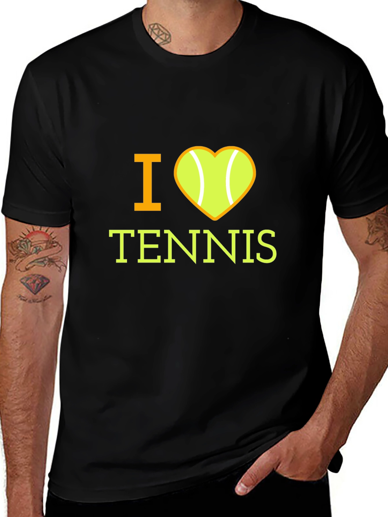 I Heart Tennis Graphic T-Shirt