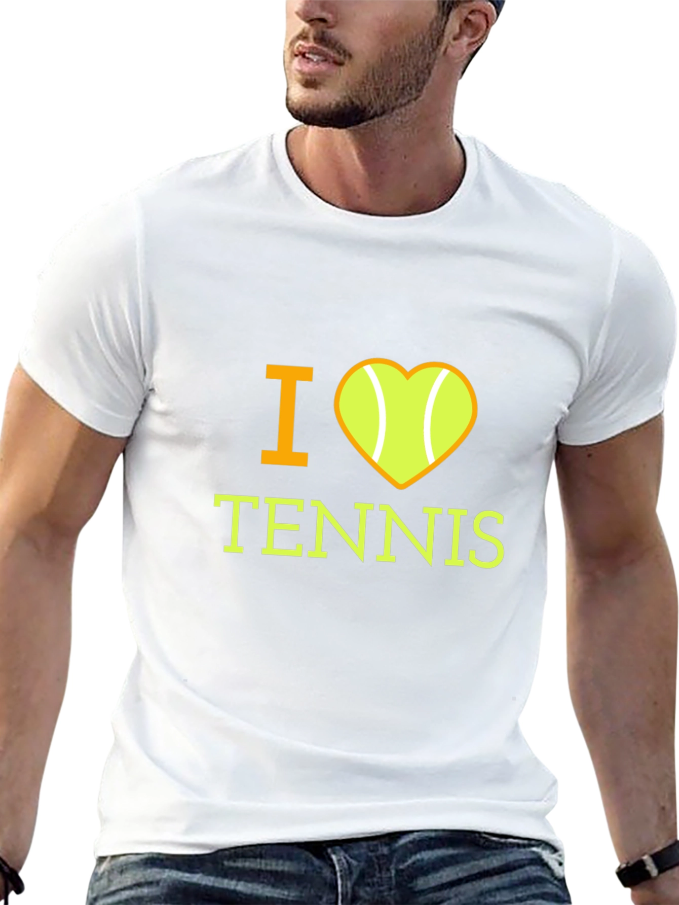 I Heart Tennis Graphic T-Shirt