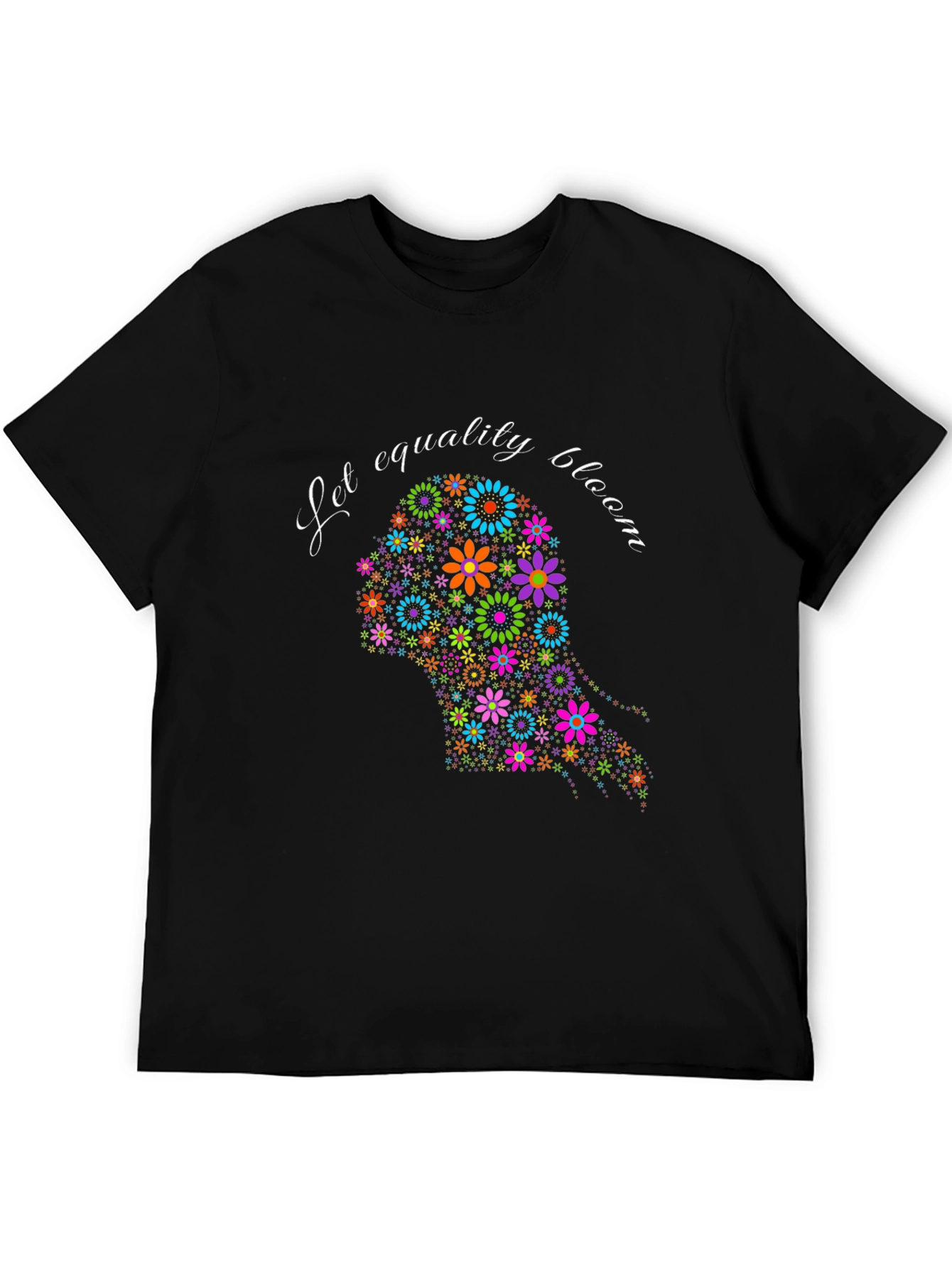 Equality Bloom Graphic Tee - Black Unisex T-Shirt