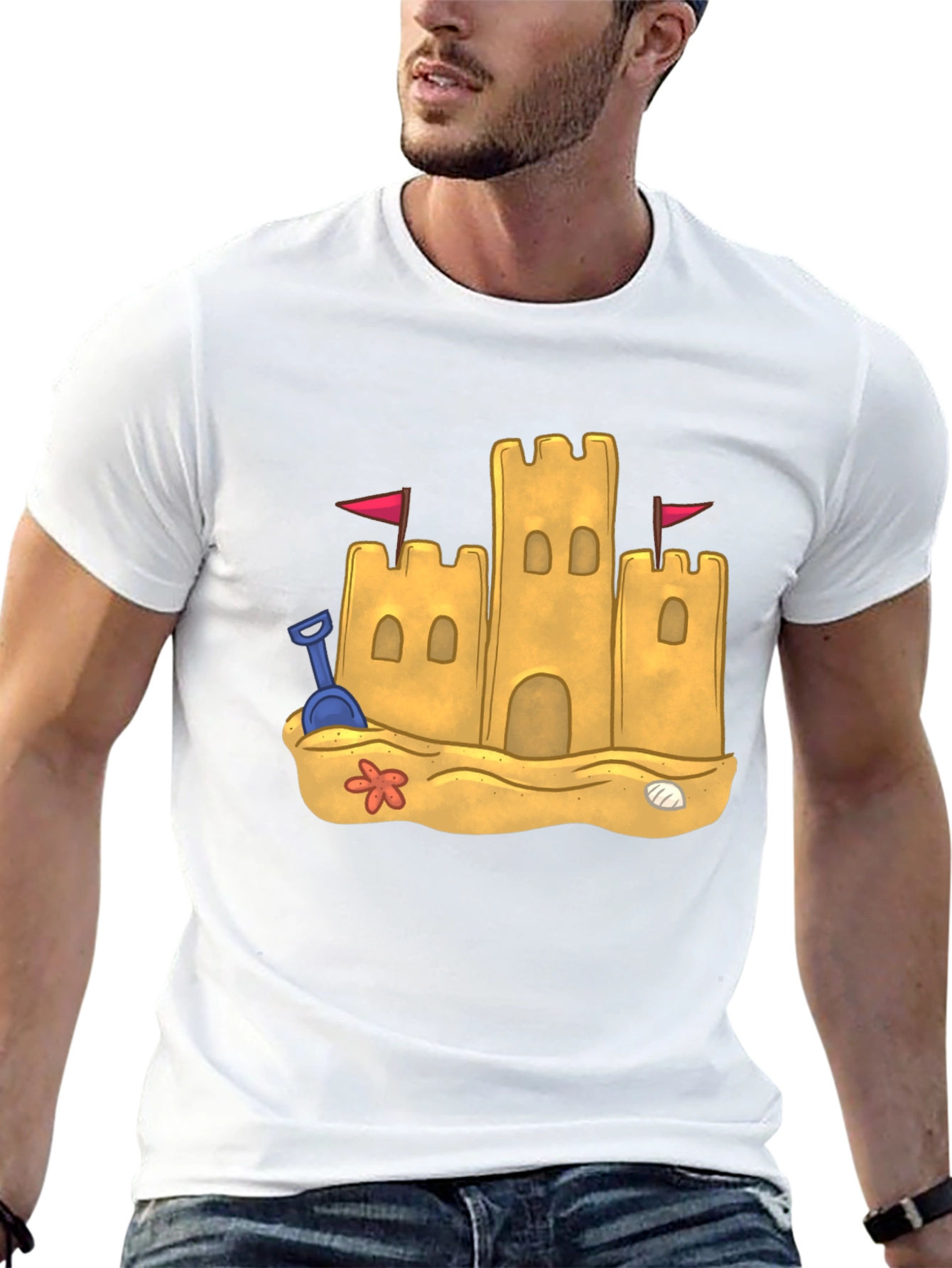 Sandcastle Graphic Tee - Beach Vibes