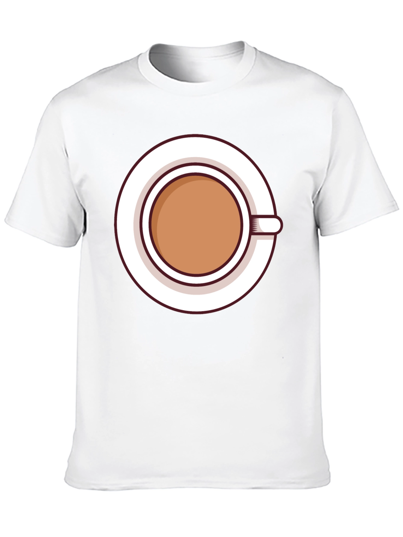 Coffee Cup Graphic Tee - Casual Black T-Shirt