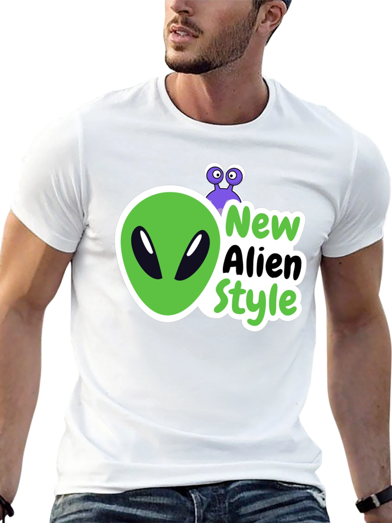New Alien Style Black T-Shirt