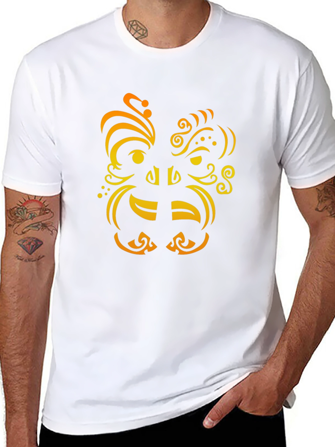 Tribal Art Tee - Unique Graphic Print T-Shirt