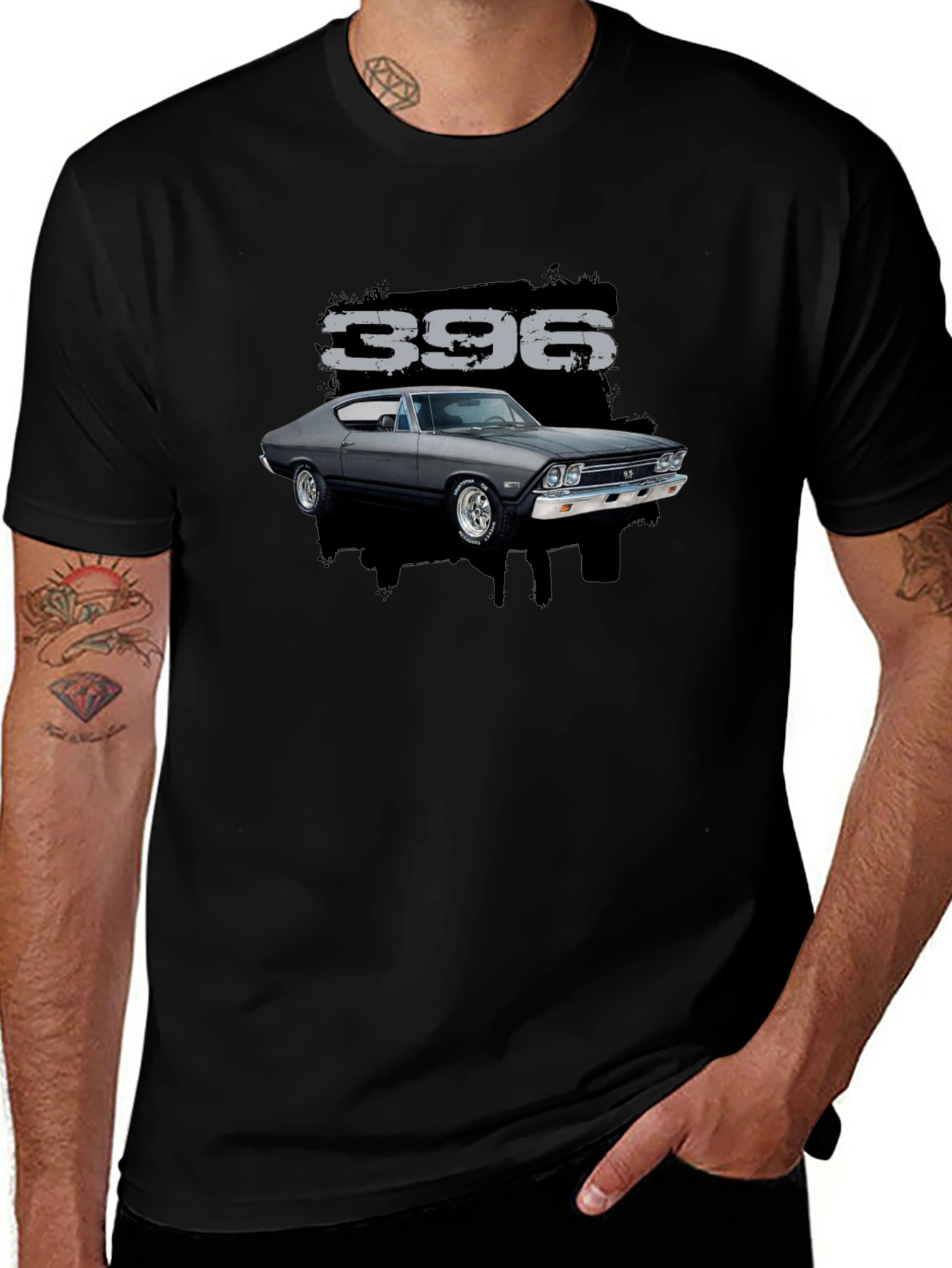 396 Classic Car Graphic T-Shirt