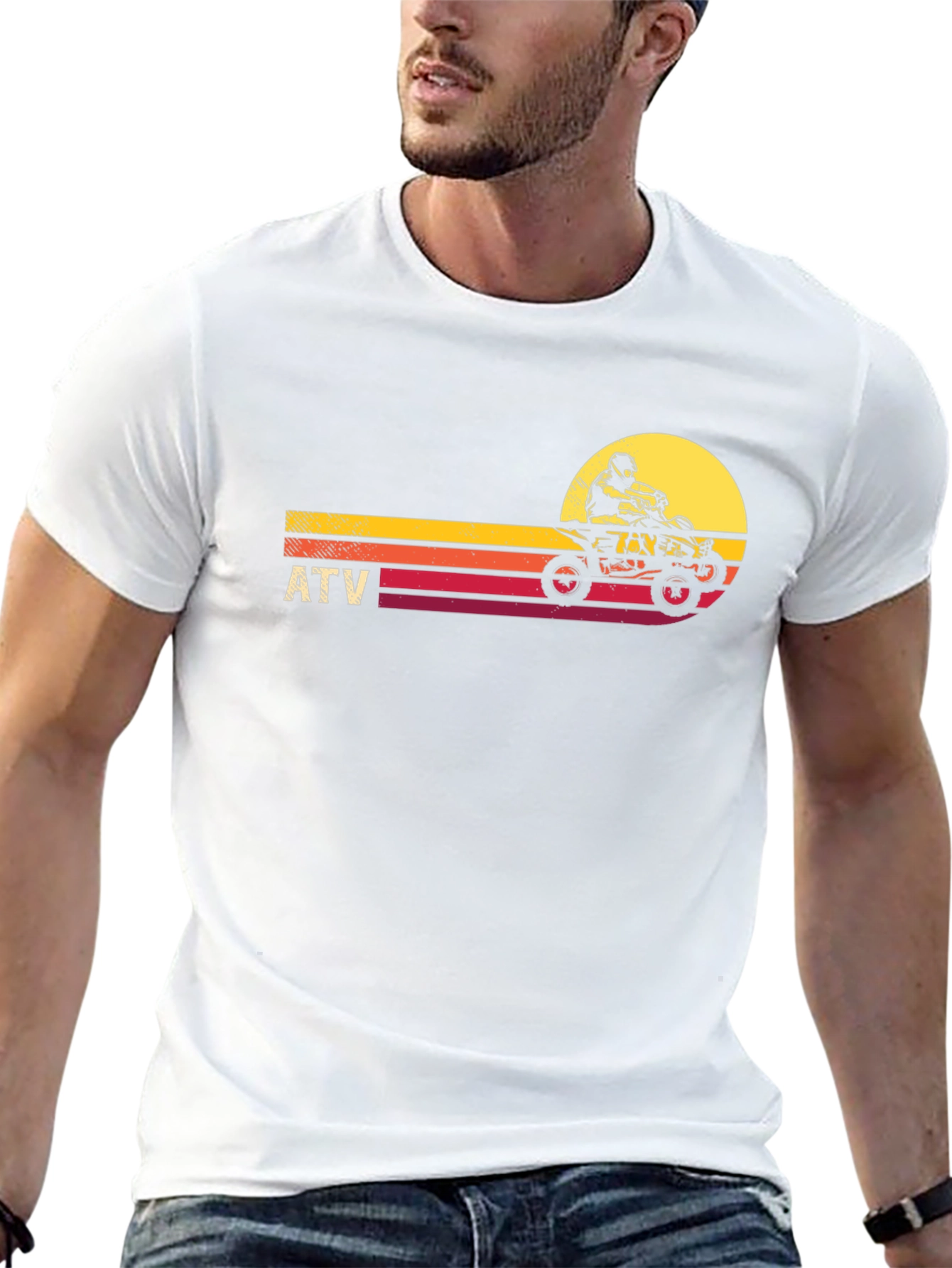 ATV Sunset Graphic Tee - Off-Road Adventure Shirt