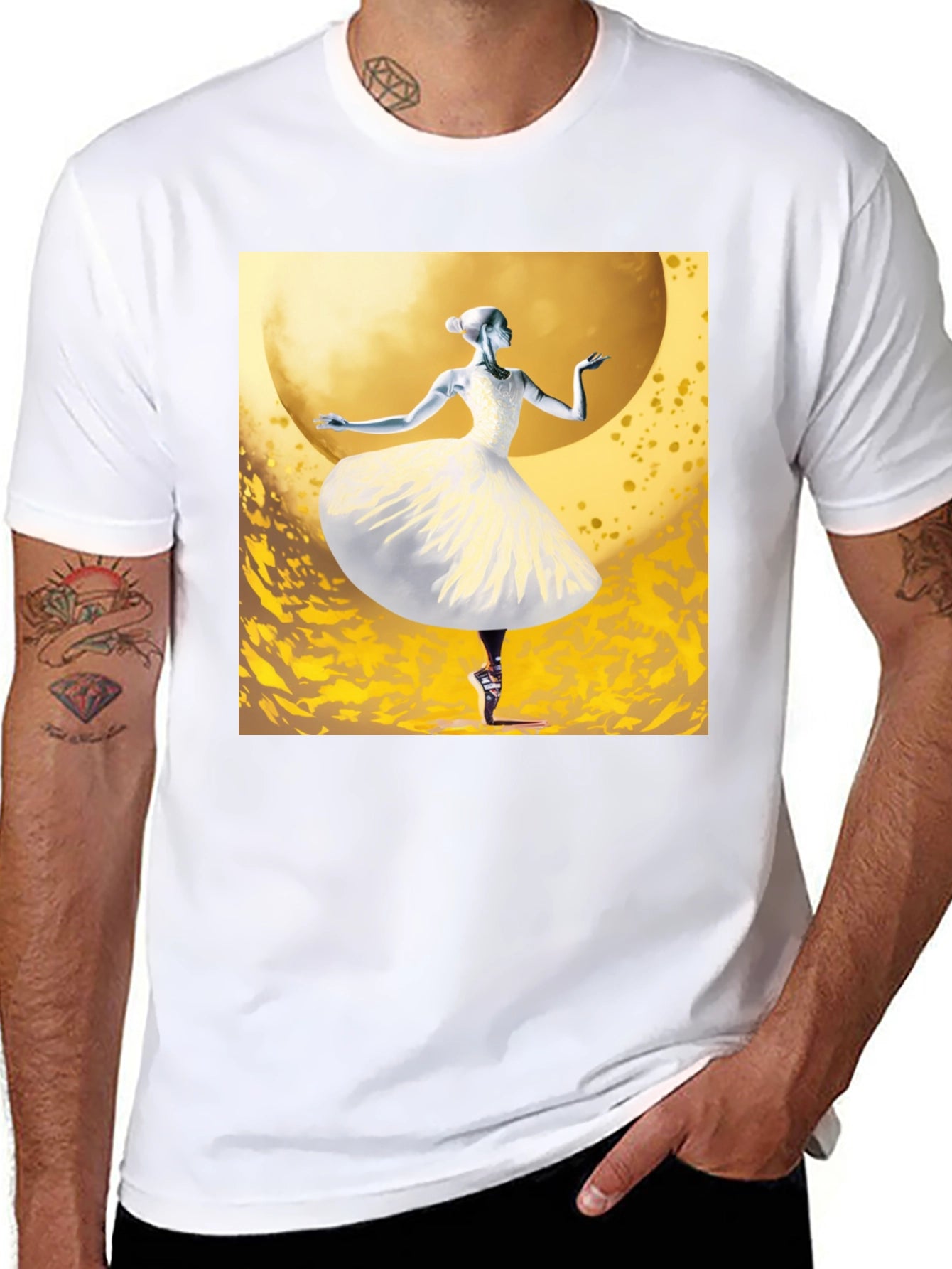 Ballerina Graphic Tee - Unique Dance Design