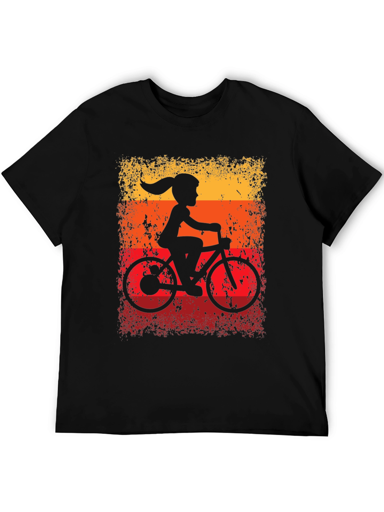 Retro Cycling Girl T-Shirt