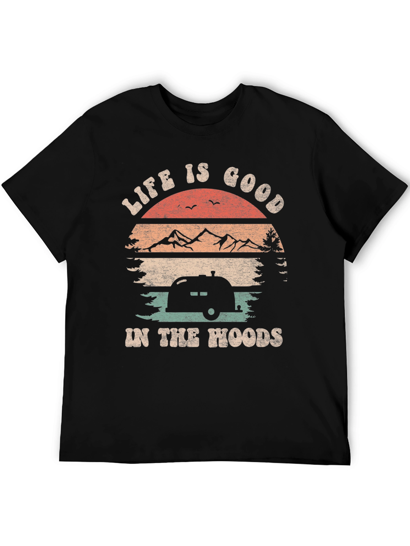 Life is Good Camping T-Shirt