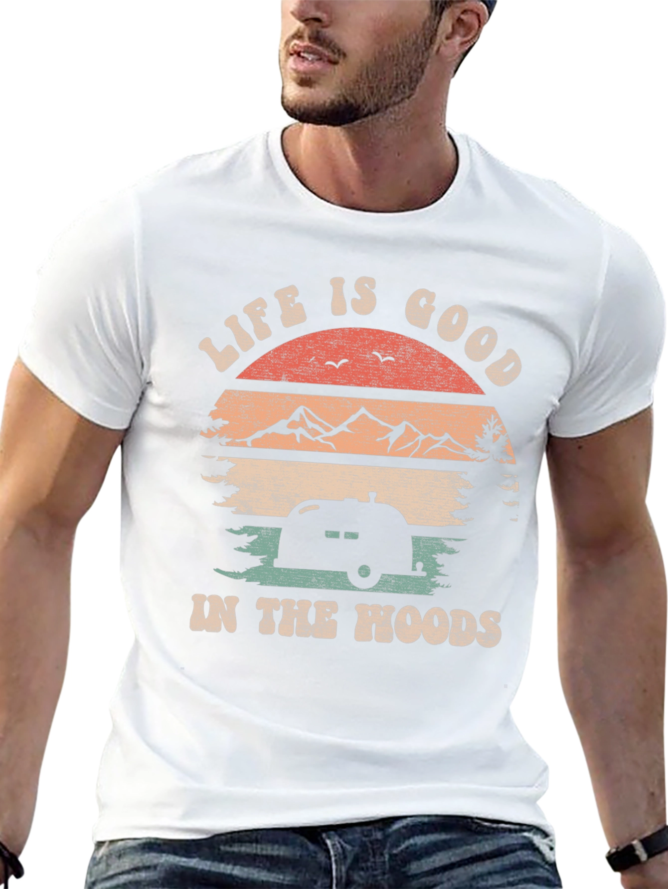 Life is Good Camping T-Shirt