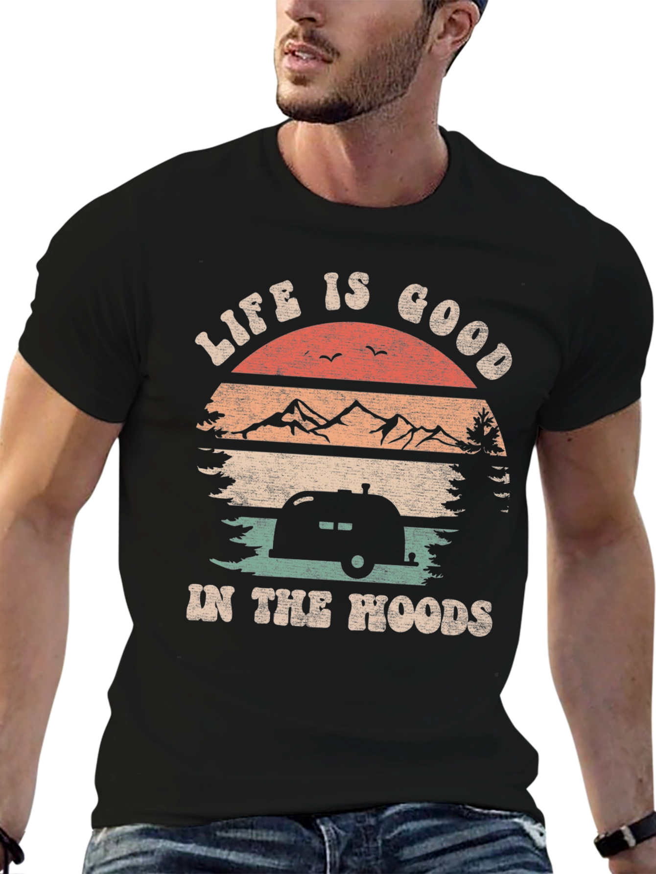 Life is Good Camping T-Shirt