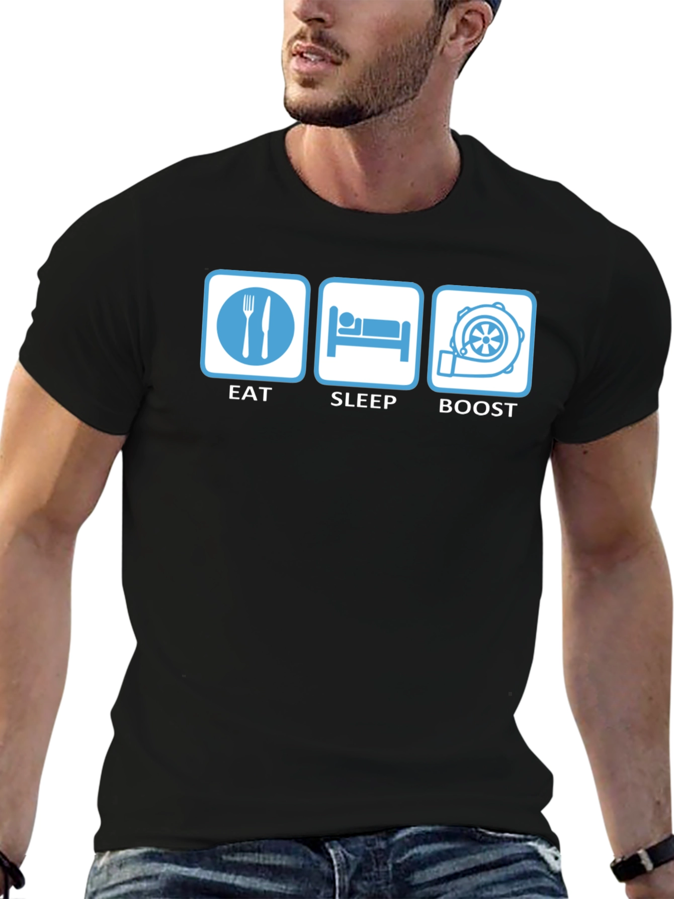 Eat Sleep Boost T-Shirt - Car Enthusiast Apparel