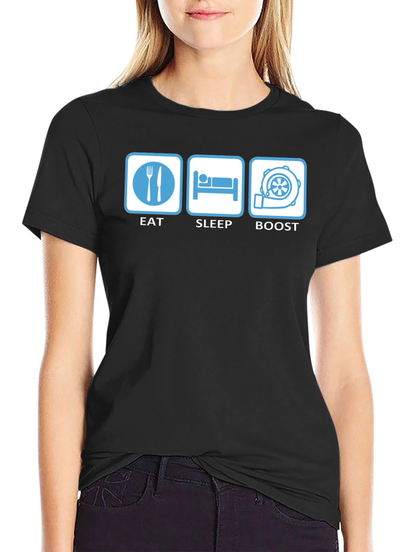 Eat Sleep Boost T-Shirt - Car Enthusiast Apparel