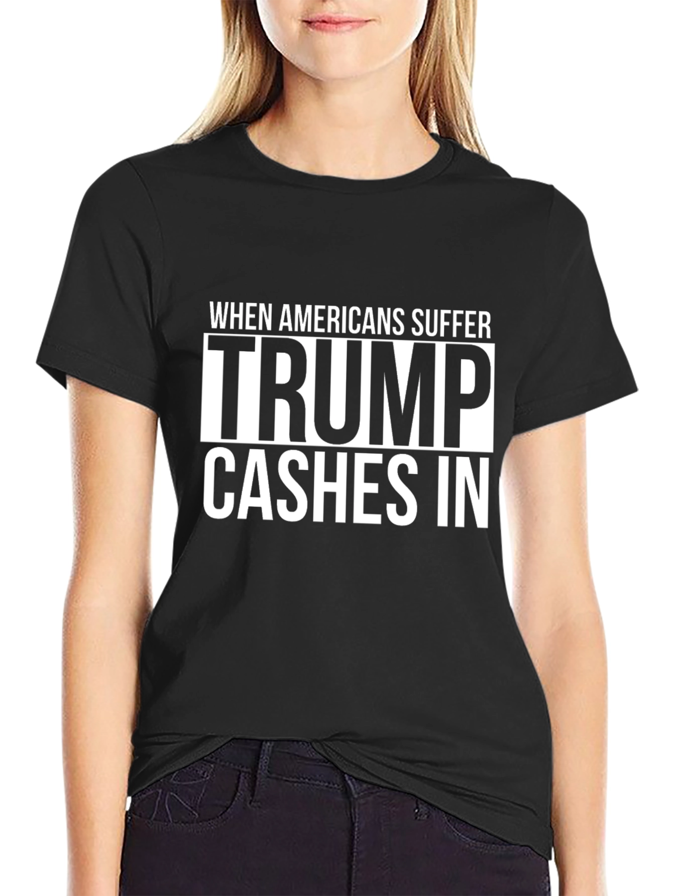 Political Statement T-Shirt - Trump Cashes In