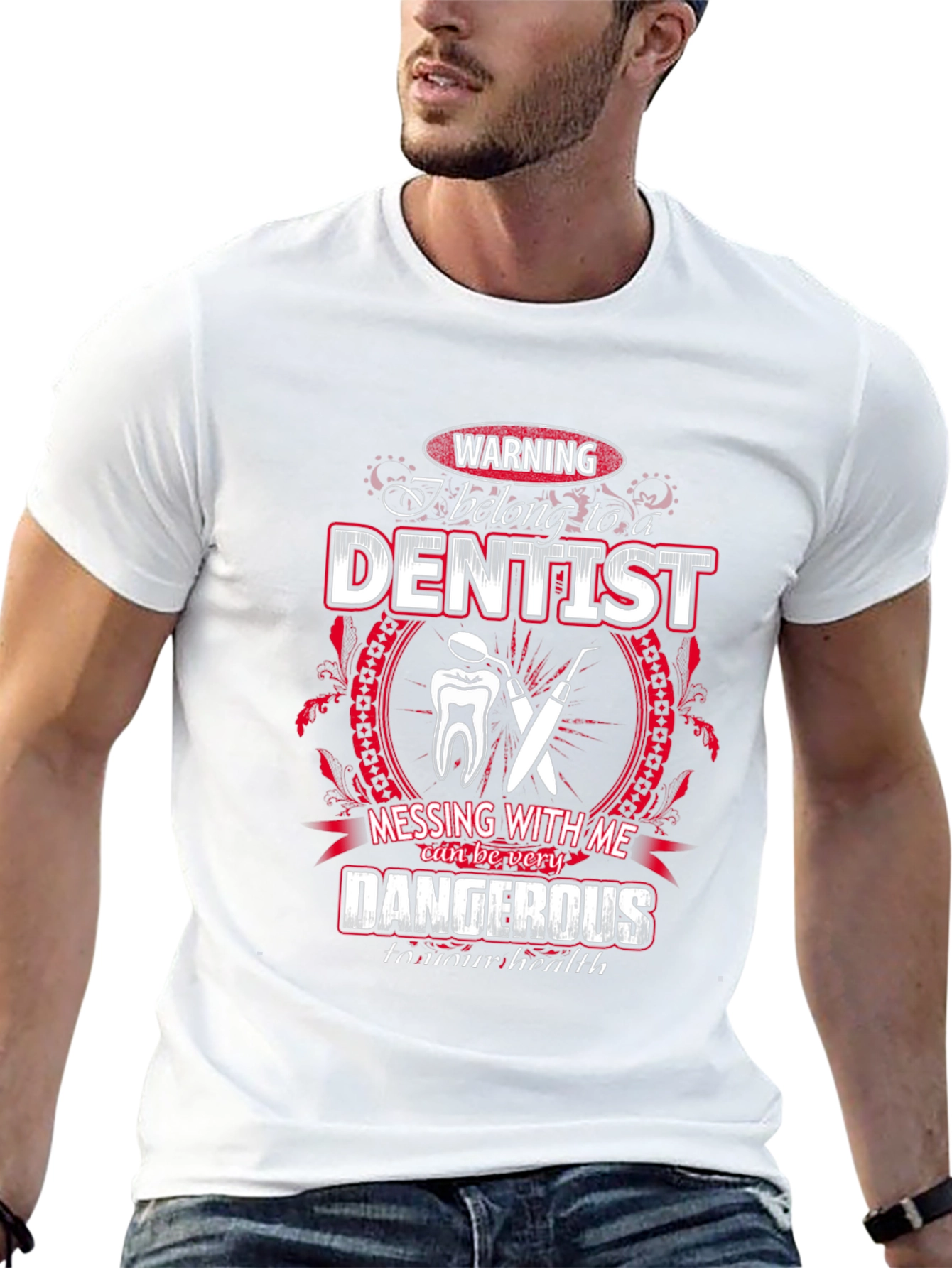 Warning Dentist T-Shirt - Funny Dental Gift